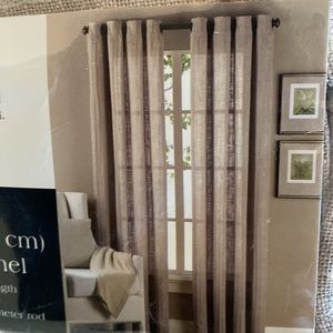 Set of 2 beige panel curtains